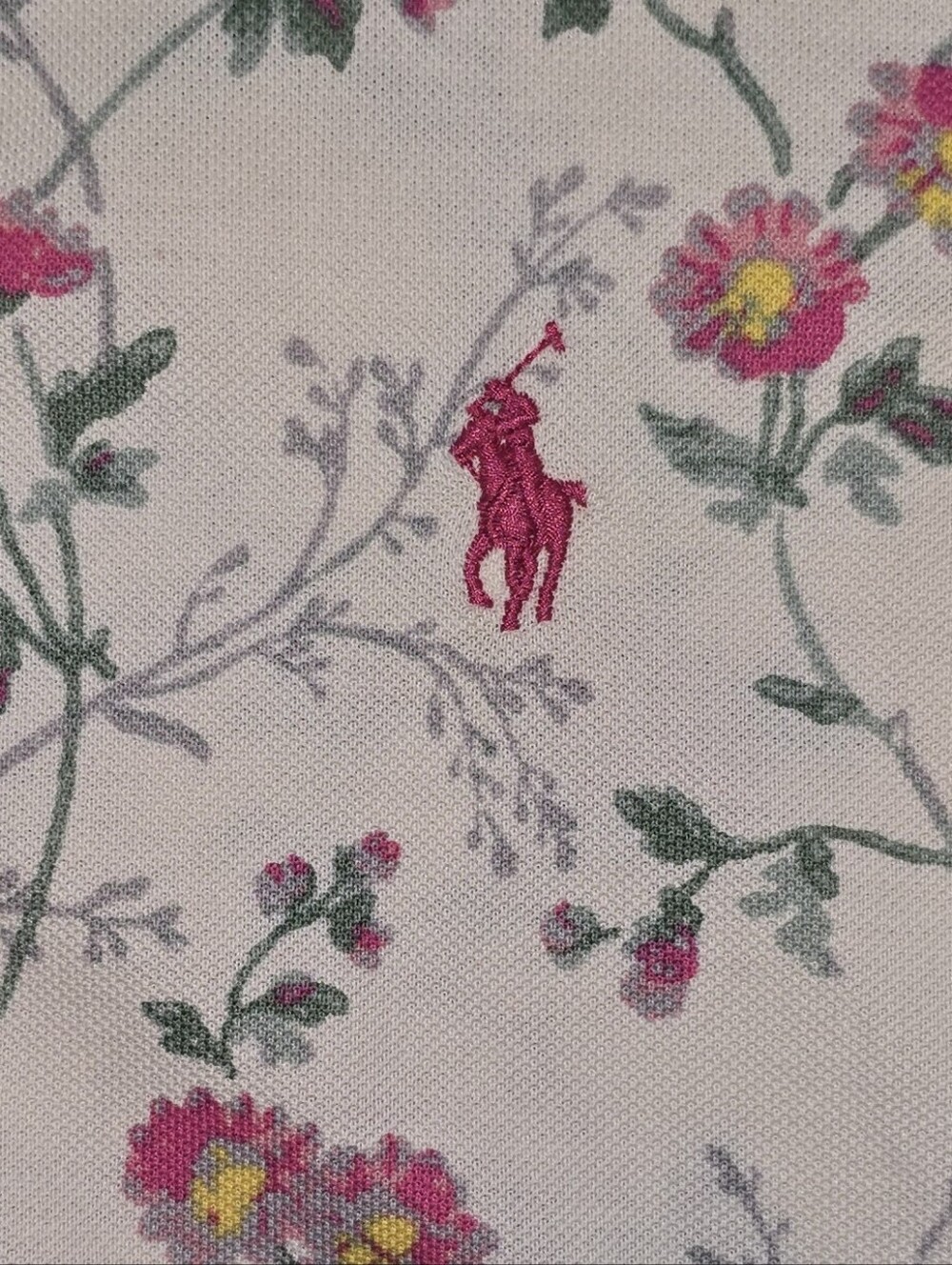 Polo Ralph Lauren Floral Cotton Oxford Button Down Shirt Women’s Large - Picture 6 of 7